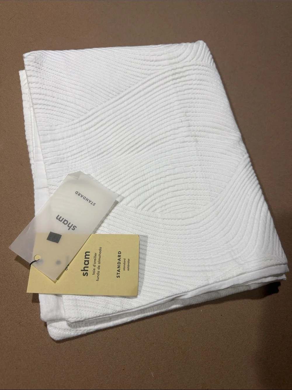 NWT west elm organic  cotton White  Sham - Standard 26/20